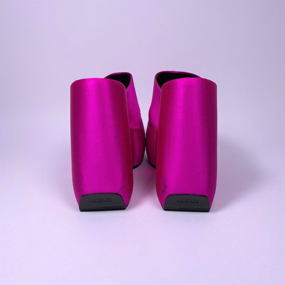 VERSACE Pink Triplatform Mules - Picture 6 of 12